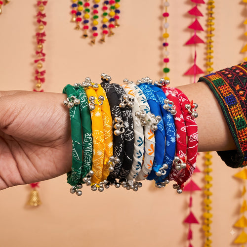 Desi Vibes Navratri Fabric Bangle Set