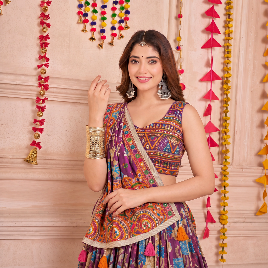 Garbha-Glow Multi-Row Wavy Metal Handcuff