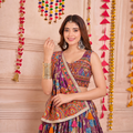 Garbha-Glow Multi-Row Wavy Metal Handcuff