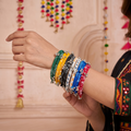 Desi Vibes Navratri Fabric Bangle Set