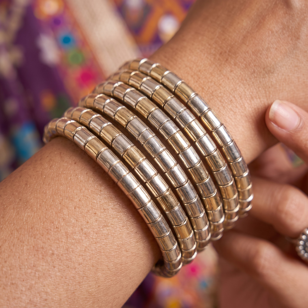 Desi-Chic Segmented Minimal Bamboo Stackable Set